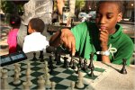 Chess Champion James Black Jr., one of the members of Ms. Spiegel's team